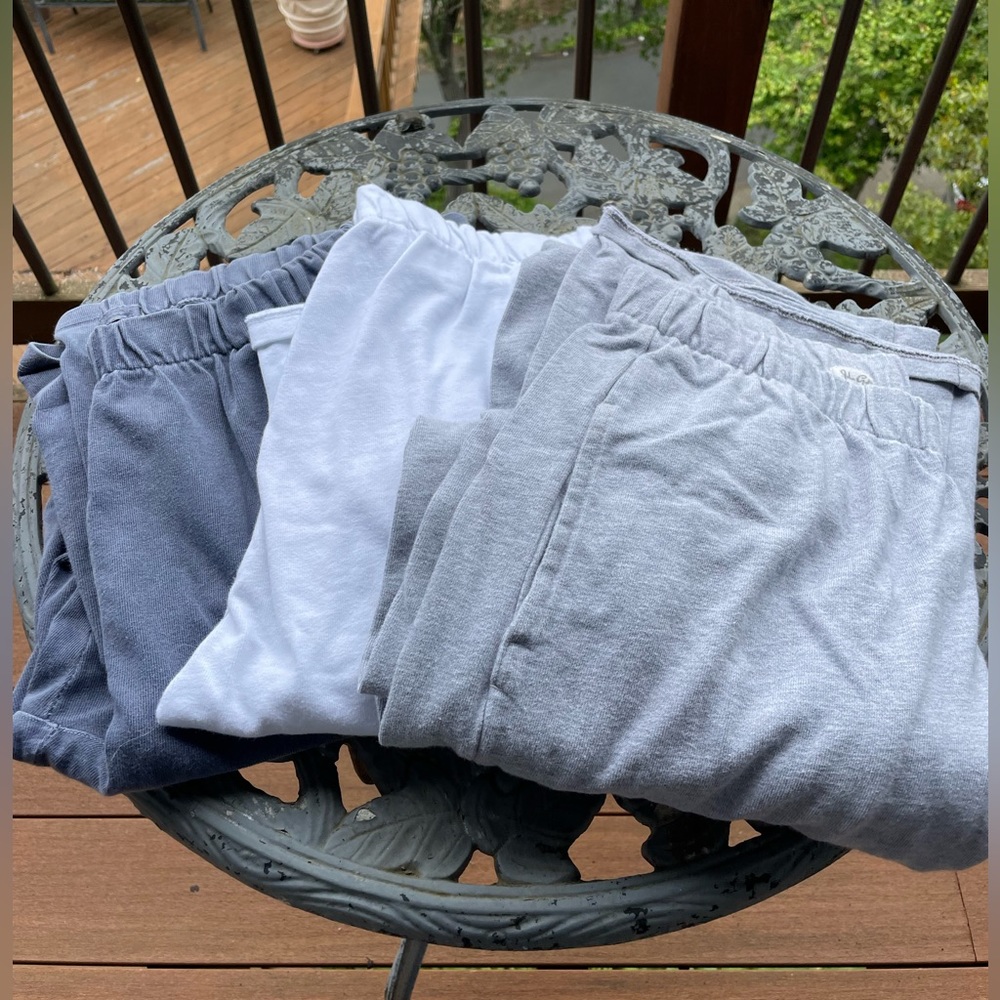 Set of three brandy wide leg sweats